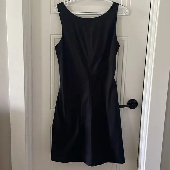 Theory Black Poplin Ciceema Dress