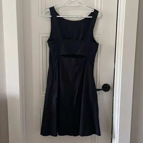 Theory Black Poplin Ciceema Dress