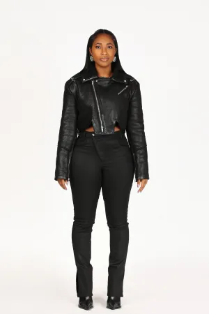Tia Pierced Crop Jacket