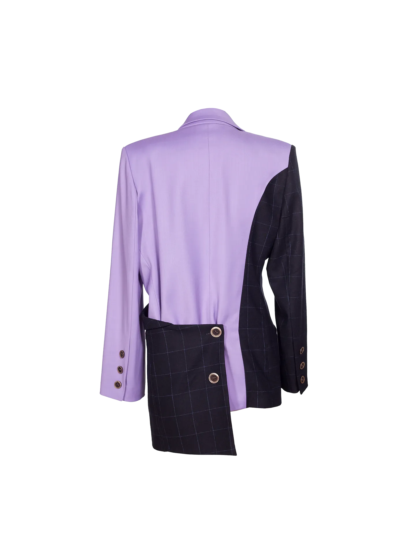 TWO COLOUR JACKET NAVY/LILAC