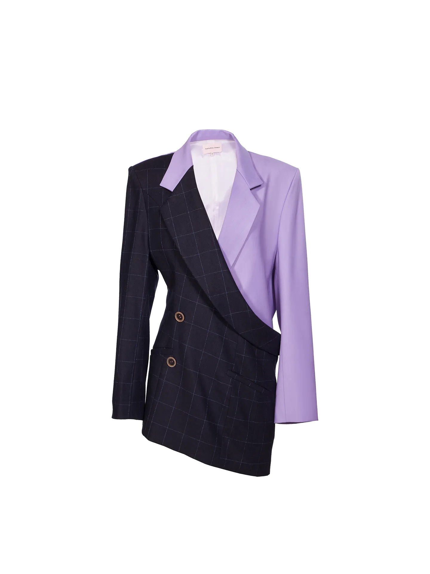 TWO COLOUR JACKET NAVY/LILAC