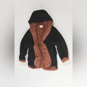 URBAN OUTFITTERS Carmella Reversible Hooded Teddy Coat Jacket UO BDG Size M/L