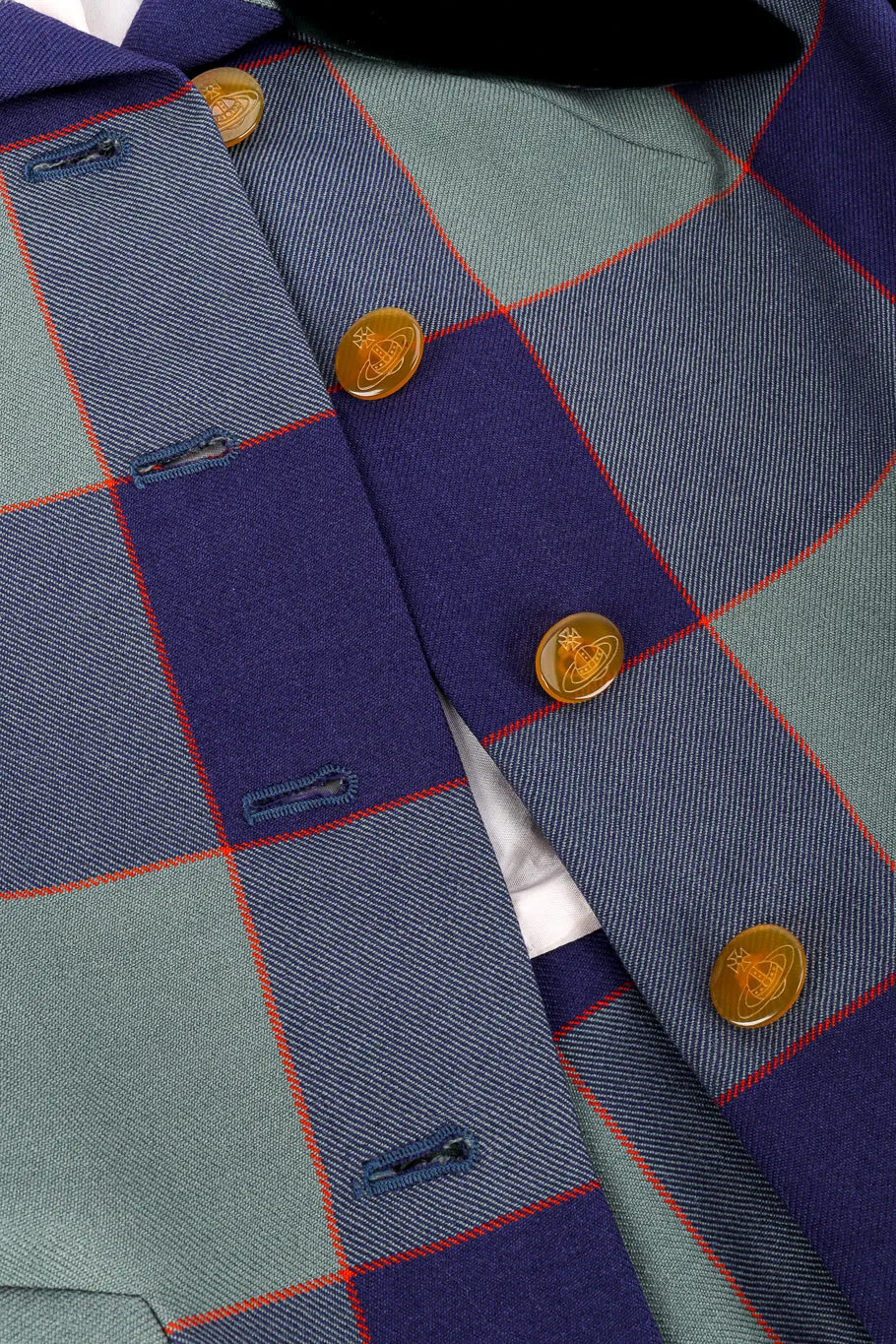 Velvet & Wool Plaid Suit