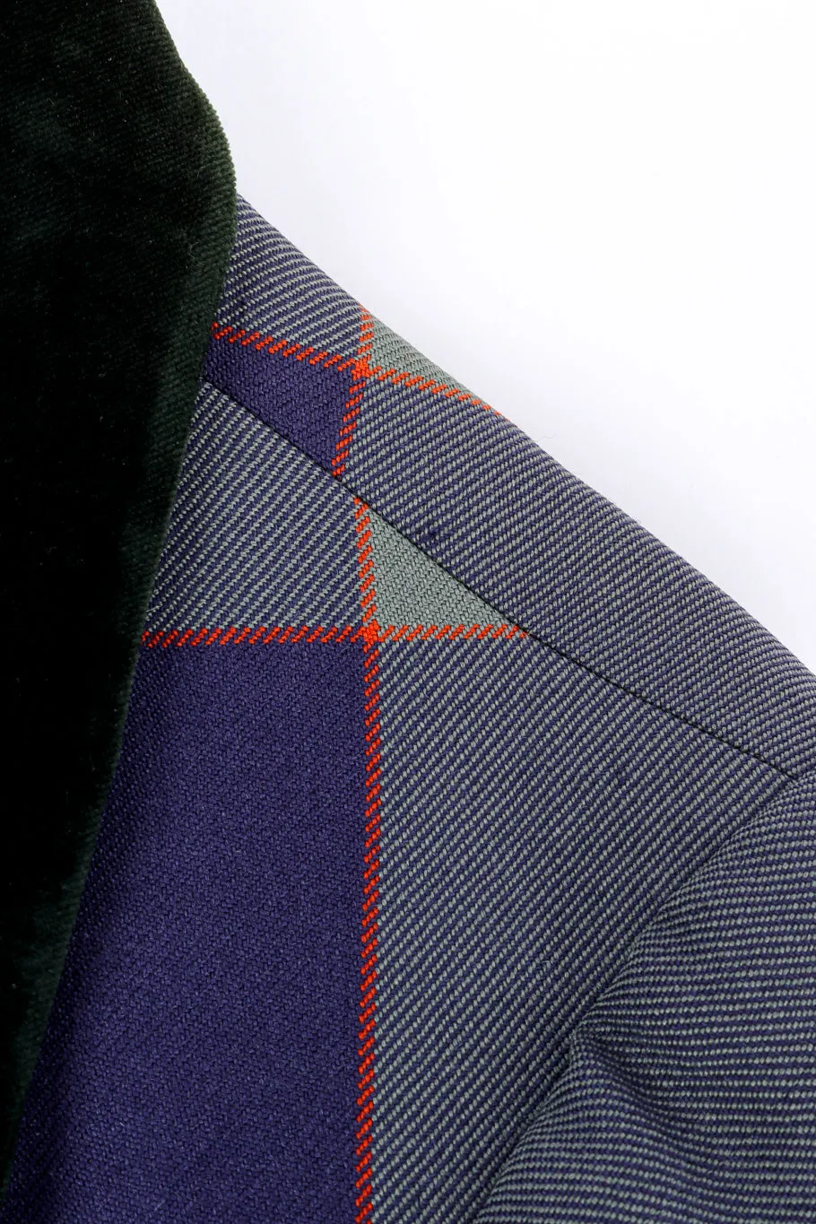 Velvet & Wool Plaid Suit