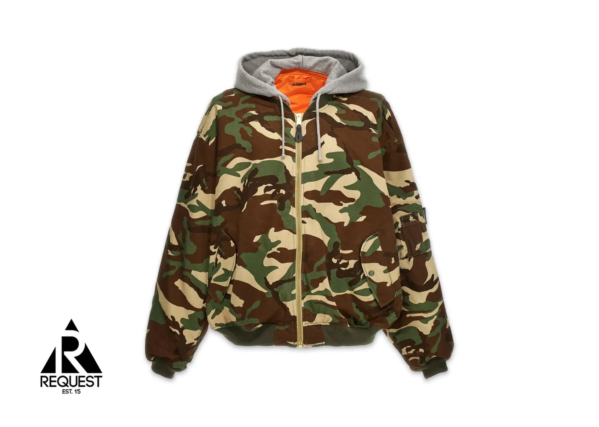 Vetements Printed Reversible Bomber Jacket "Camo"