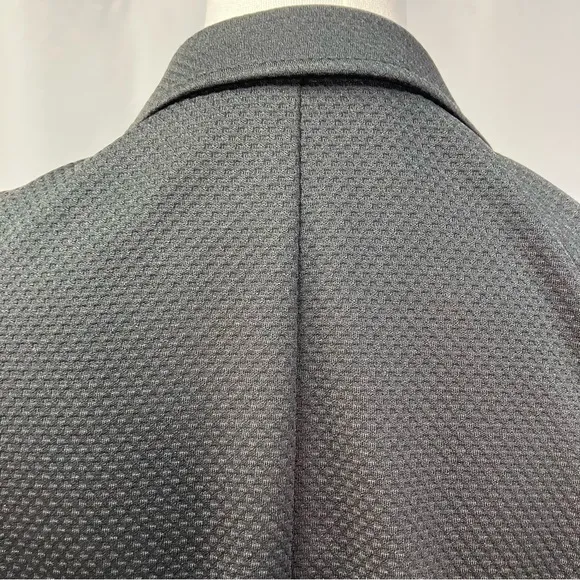Vince Camuto Notch Lapel Single Button Womens Blazer Black Classic Professional