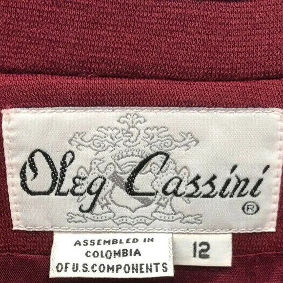 Vintage 80's Equestrian Riding Jacket Blazer Burgundy Red Velvet Oleg Cassini