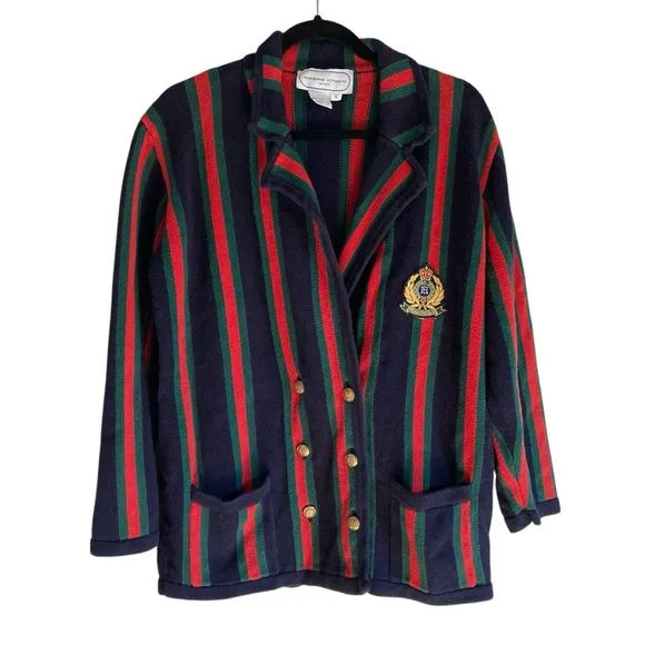 Vintage 90s Adrienne Vitadinni Double Breasted Blazer, Small