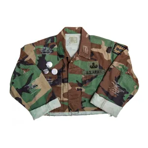 Vintage Camo Cropped Jacket