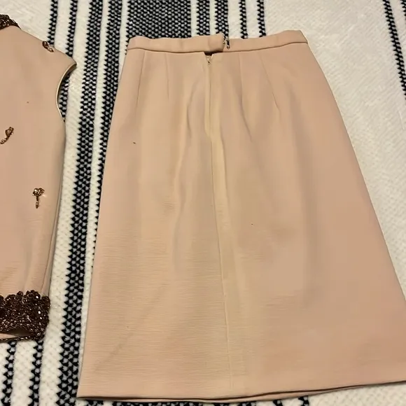 Vintage sleeveless skirt suit