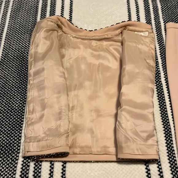 Vintage sleeveless skirt suit