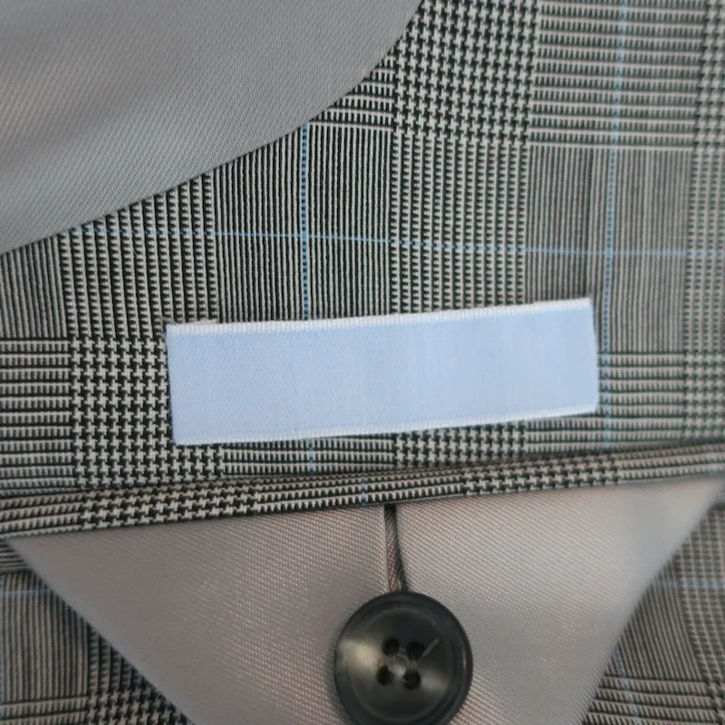 WARDROBE.NYC Double Breasted Blazer Gray Virgin Wool Check Size Small