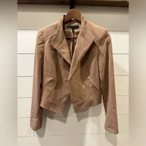 WHBM Brown Cropped Jacket- size 4