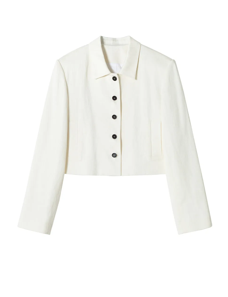White Crop Jacket