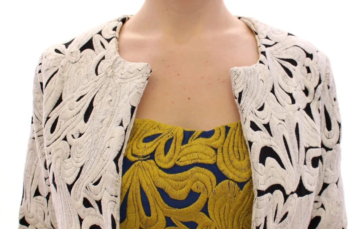 White Short Cropped Dress Jacket