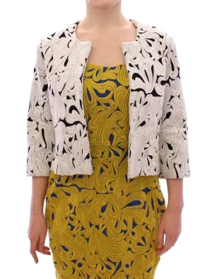 White Short Cropped Dress Jacket