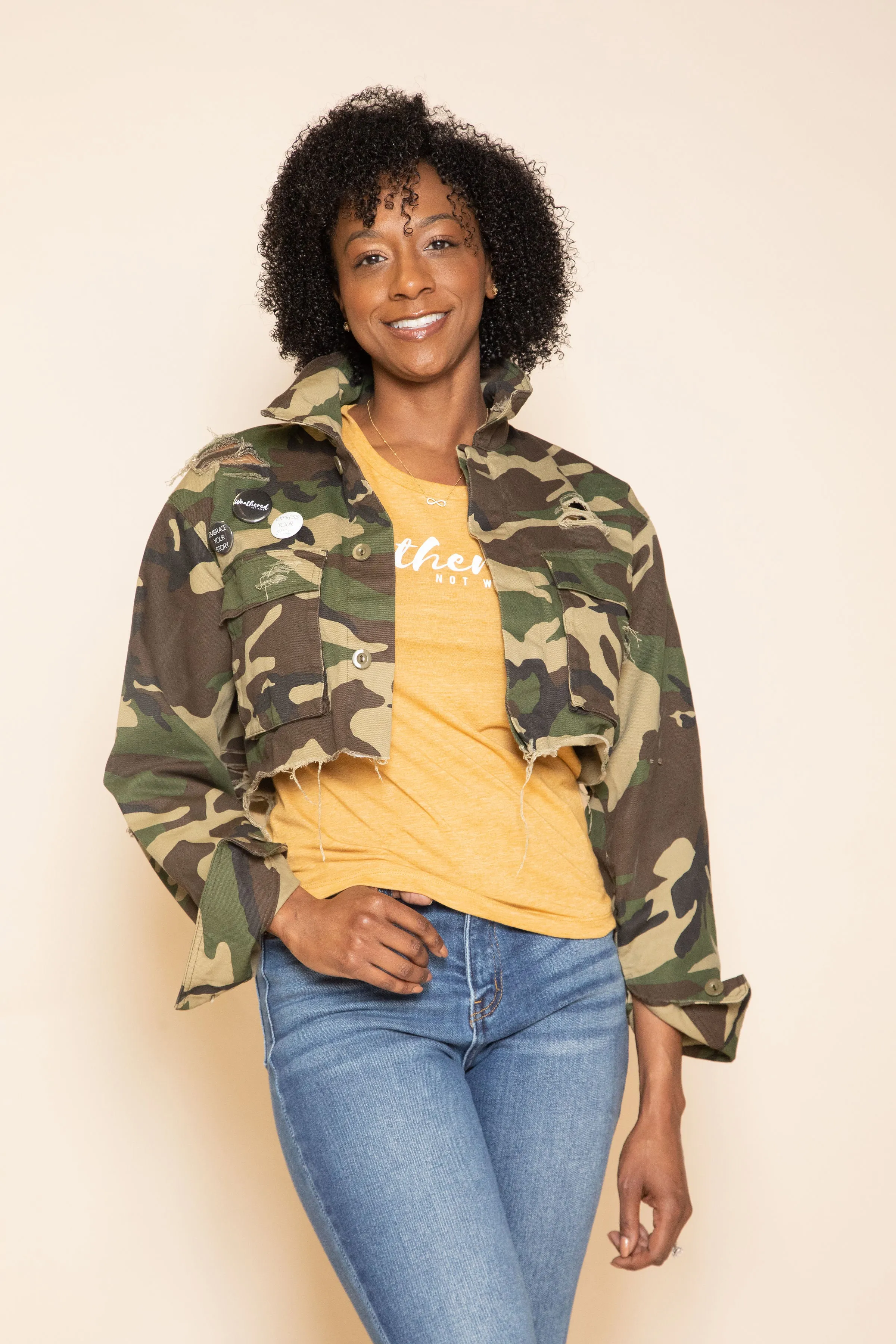 WNW Camo Cropped Jacket