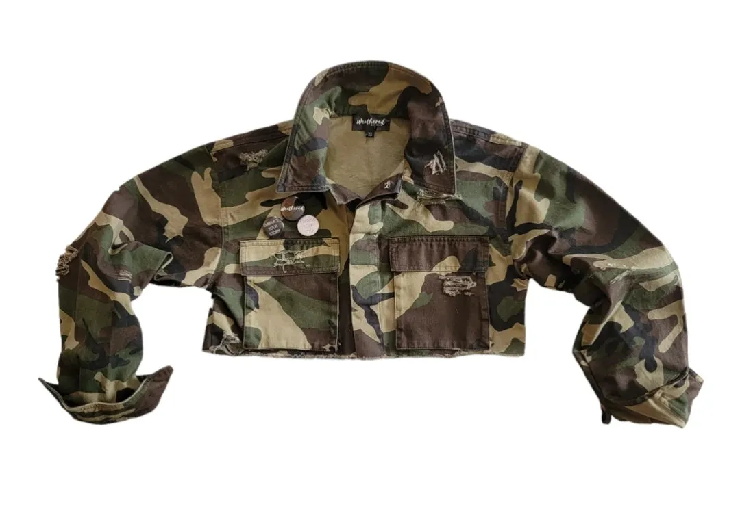 WNW Camo Cropped Jacket