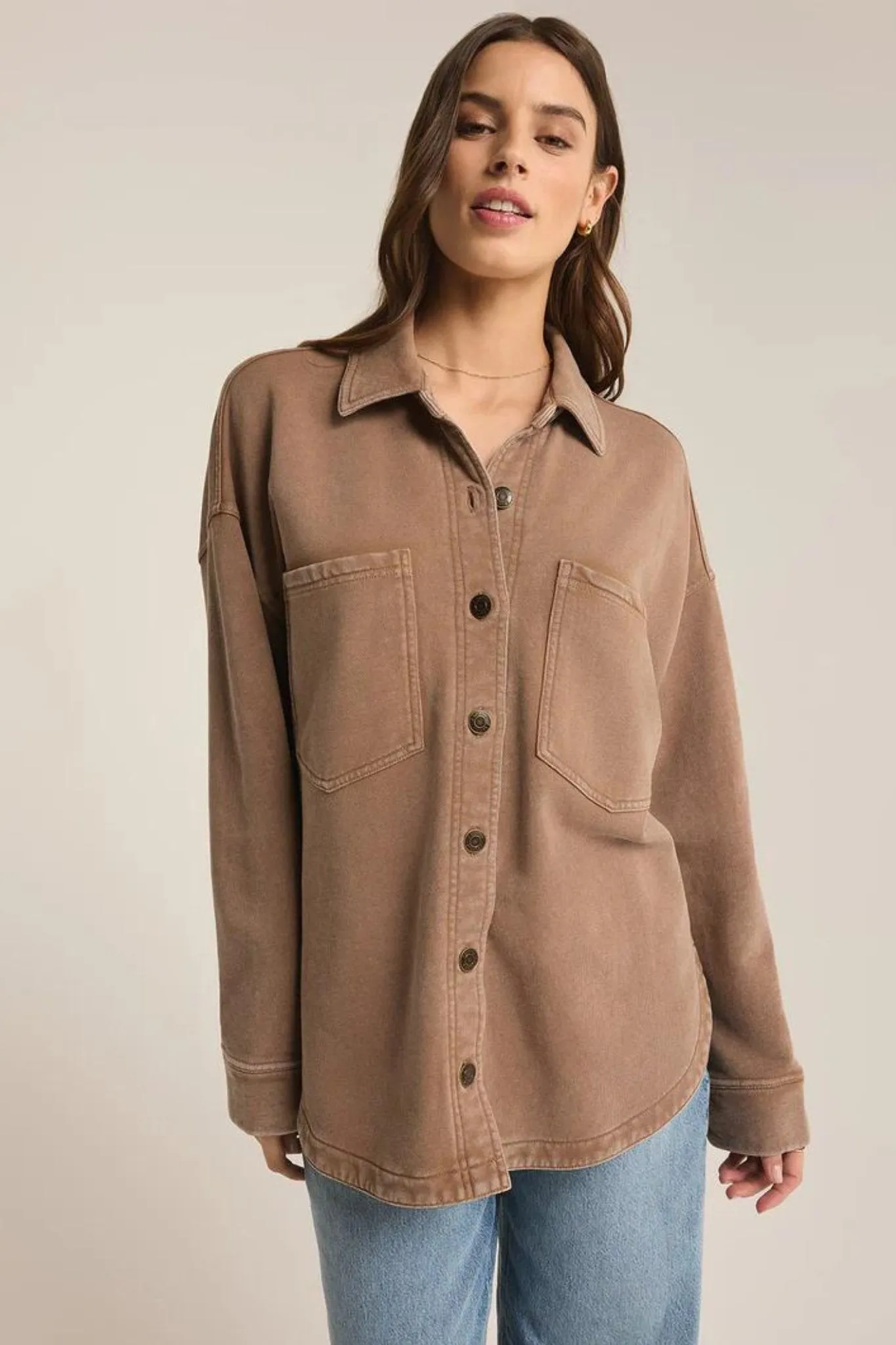 Z Supply: All Day Knit Jacket in Campfire