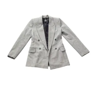 Zara Checkered Double Breasted Blazer