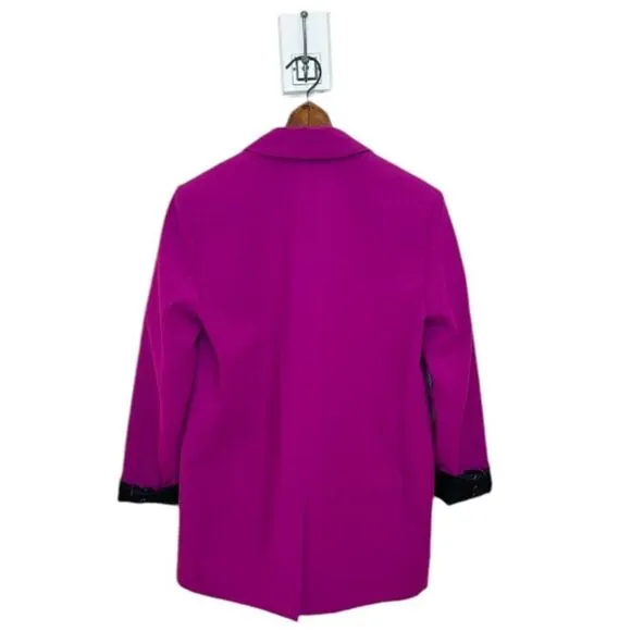 ZARA Double-Breasted Fuchsia Blazer NWT