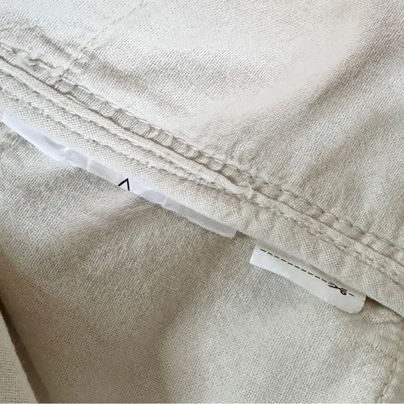 Zara Oversized Cotton Chore Jacket Natural XL Buttons